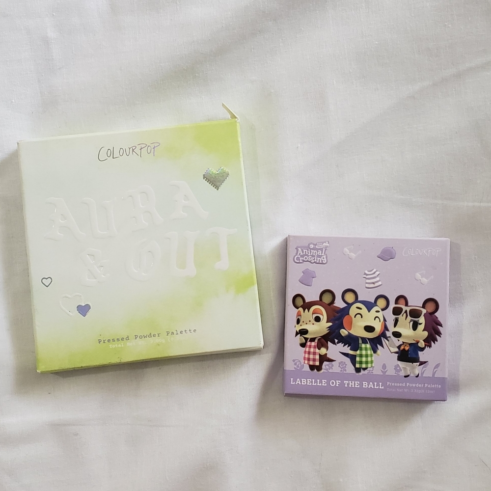 Aura & Out and Labelle of the Ball pallets Colourpop bundle